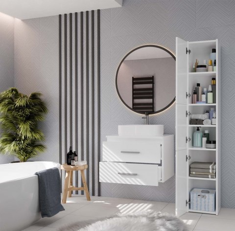 Szafka pod umywalkę nablatową 60 LAZ-1327-BIEL-MAT-60