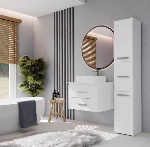 Szafka pod umywalkę nablatową 60 LAZ-1327-BIEL-MAT-60