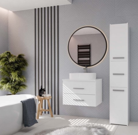 Szafka pod umywalkę nablatową 60 LAZ-1327-BIEL-MAT-60