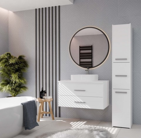 Szafka pod umywalkę nablatową 80 LAZ-1327-BIEL-MAT-80