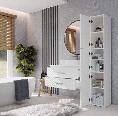 Szafka pod umywalkę nablatową 80 LAZ-1327-BIEL-MAT-80