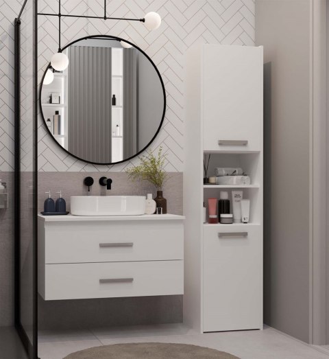 Szafka pod umywalkę nablatową 80 LAZ-1327-BIEL-MAT-80