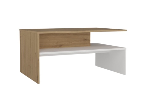 Stolik kawowy biało drewniany STOL-812-ART-BIEL-MAT