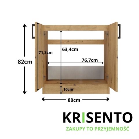 Szafka kuchenna pod zlew KUCH-1805-ART-80