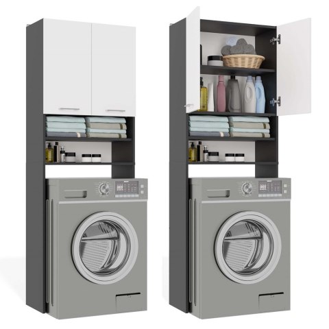 Szafka stojąca nad pralkę LAZ-1302-ANT-BIEL-MAT