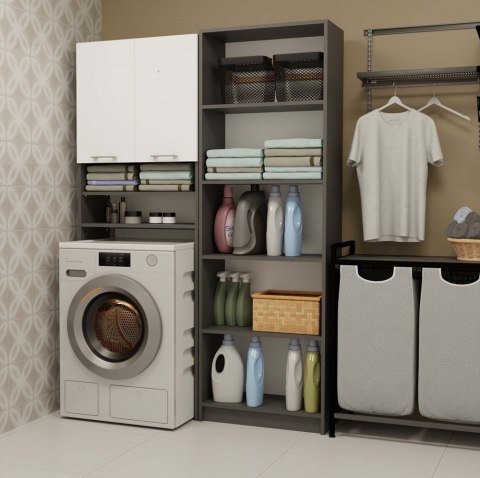 Szafka stojąca nad pralkę LAZ-1302-ANT-BIEL-MAT