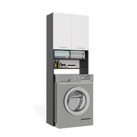 Szafka stojąca nad pralkę LAZ-1302-ANT-BIEL-MAT