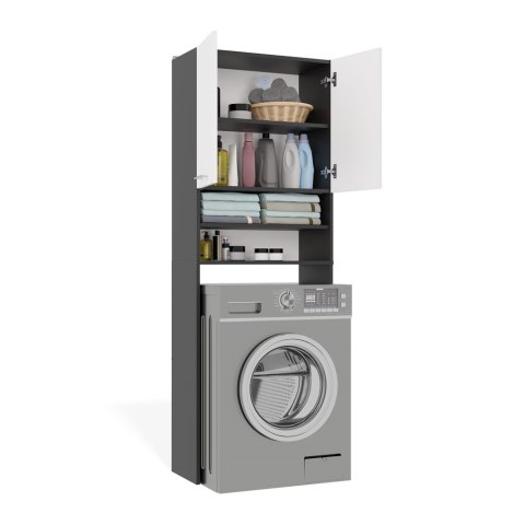 Szafka stojąca nad pralkę LAZ-1302-ANT-BIEL-MAT
