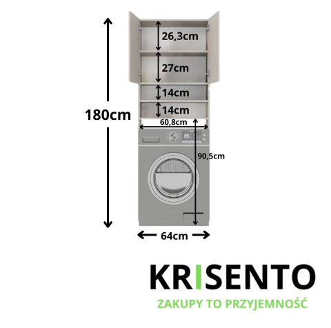 Słupek nad pralkę LAZ-1302-KASZ