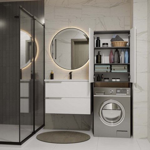 Zabudowa nad pralkę LAZ-1303-ANT-BIEL-MAT