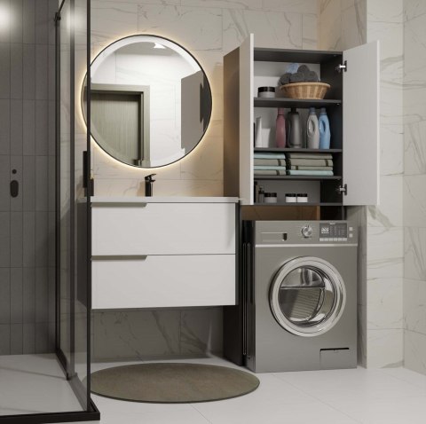 Zabudowa nad pralkę LAZ-1303-ANT-BIEL-MAT