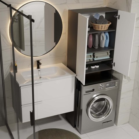 Zabudowa nad pralkę LAZ-1303-ANT-BIEL-MAT