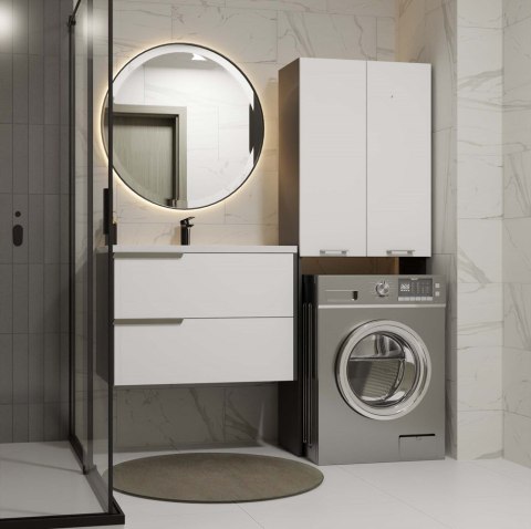 Zabudowa nad pralkę LAZ-1303-ANT-BIEL-MAT