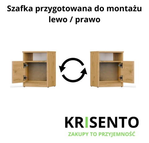 Szafka nocna 30 cm szerokości SN-316-ART