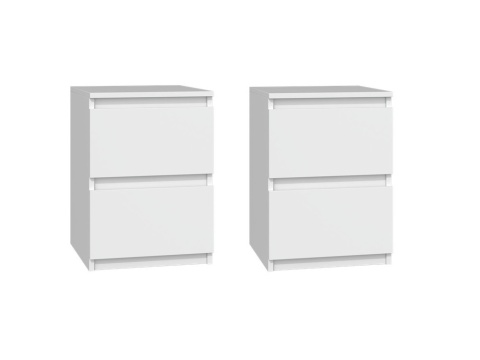 Szafka nocna biała mat zestaw 2 sztuki SN-304-BIEL-MAT-2SZT