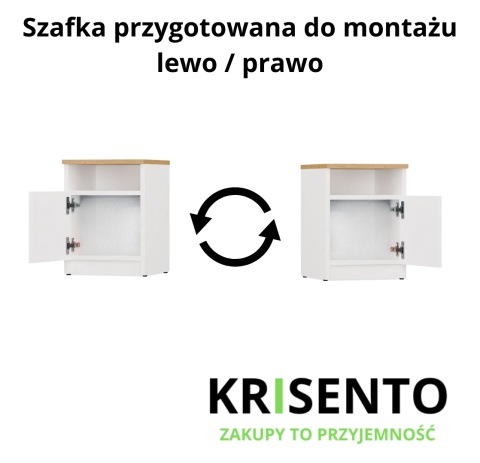 Szafka nocna szerokość 30 cm SN-316-ART-BIEL-MAT