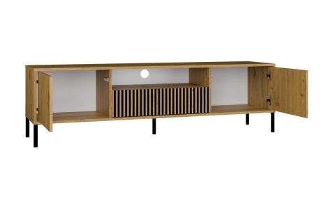 Szafka rtv nowoczesna dluga 160cm RTV-509-ART-LAM-GŁ