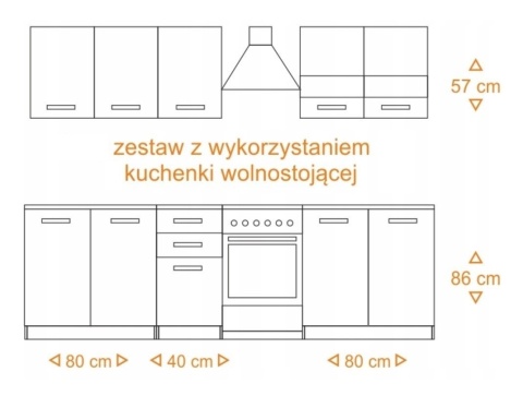 Zestaw kuchenny KUCH-1804-ART-BIEL-MAT-200