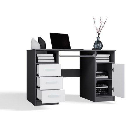 Biurko 120 x 60 BIUR-733-ANT-BIEL-MAT