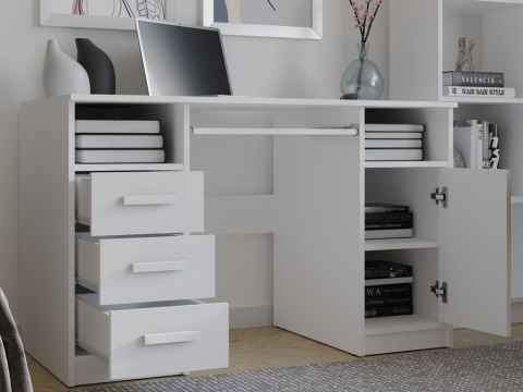 Biurko białe 120 cm BIUR-733-BIEL-MAT