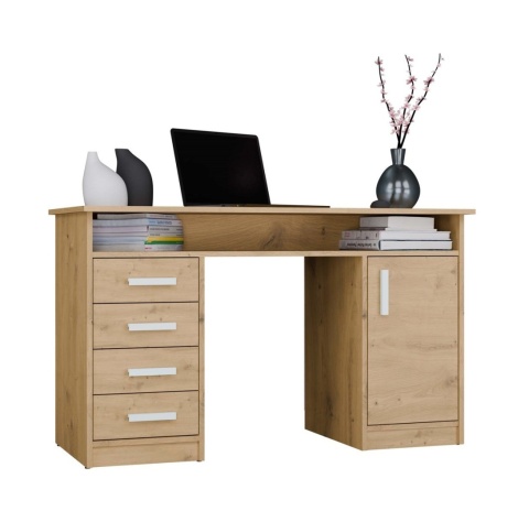Biurko z szufladami i szafką 125cm BIUR-732-ART