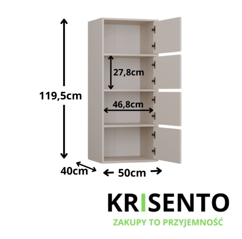 Komoda 4 drzwiowa KOM-935-KASZ