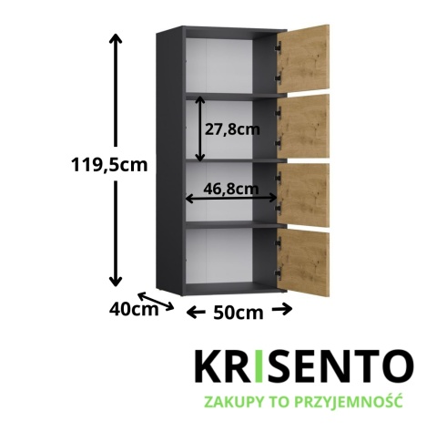Komoda 50 cm KOM-935-ANT-ART