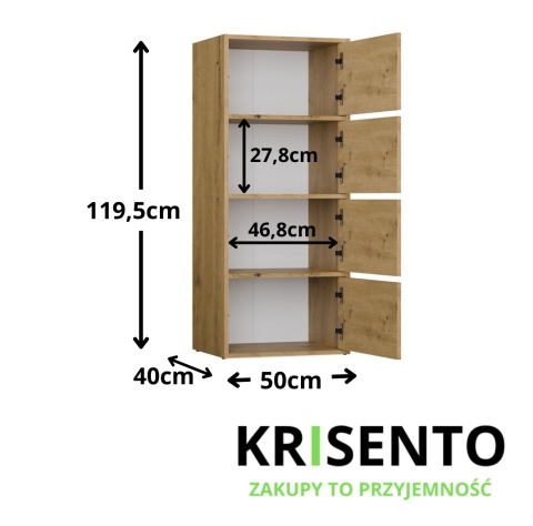 Komoda 50 cm szerokości KOM-935-ART