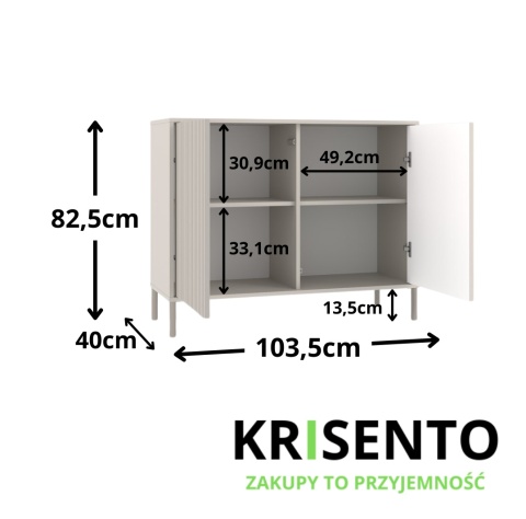 Komoda beż KOM-940-KASZ-LAM