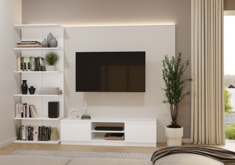 Regał bez boków RE-1444-BIEL-MAT