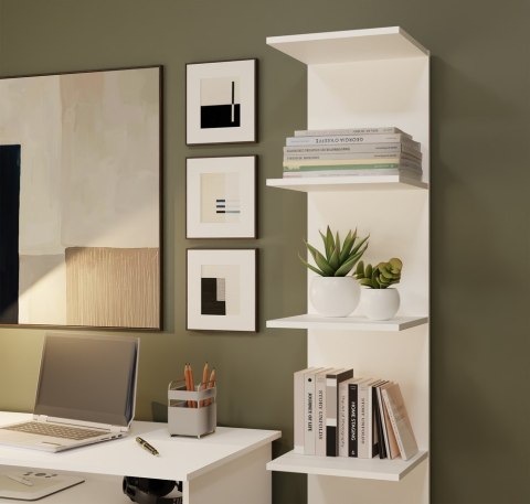 Regał bez boków RE-1444-BIEL-MAT