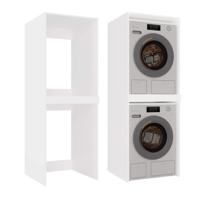 Szafka na pralkę i suszarkę LAZ-1326-BIEL-MAT
