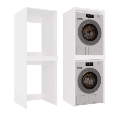 Szafka na pralkę i suszarkę LAZ-1326-BIEL-MAT