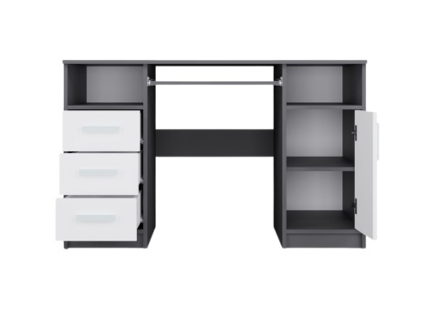 Biurko 120 x 60 BIUR-733-ANT-BIEL-MAT