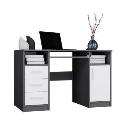 Biurko 120 x 60 BIUR-733-ANT-BIEL-MAT