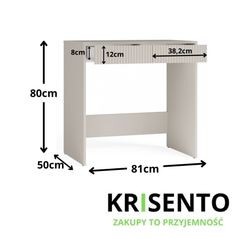 Biurko 80 cm szerokości BIUR-729-KASZ-LAM