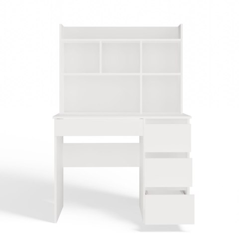 Nowoczesne biurko z nadstawką BIUR-706-NADST-BIEL-MAT-P