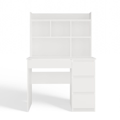 Nowoczesne biurko z nadstawką BIUR-706-NADST-BIEL-MAT-P