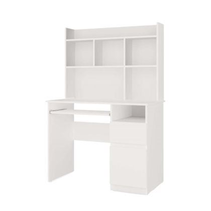 Biurko białe z nadstawką BIUR-727-NADST-BIEL-MAT-P