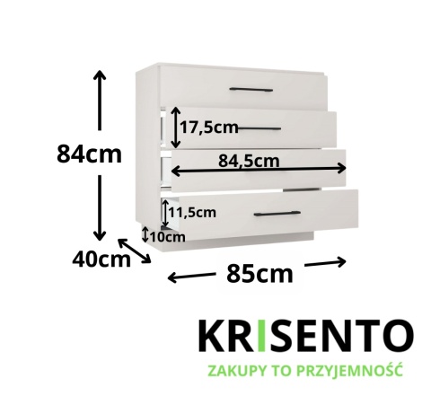 Komoda 85 cm KOM-942-KASZ