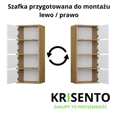 Komoda czterodrzwiowa KOM-935-ART-BIEL-MAT