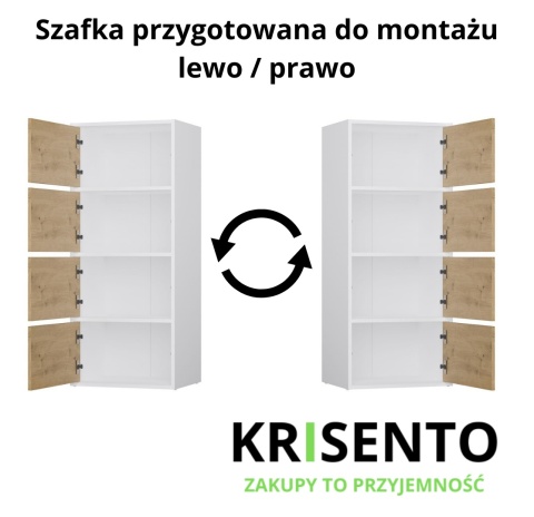 Komoda szerokość 50 cm KOM-935-BIEL-MAT-ART