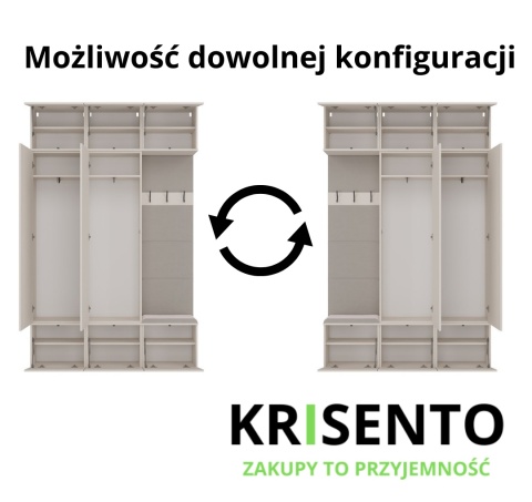 Meble na korytarz GAR-108-1W-2S-KASZ