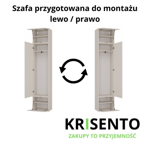 Szafa na przedpokój GAR-108-1S-KASZ