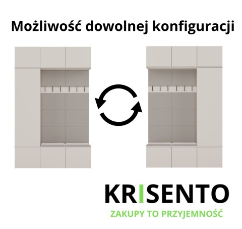 Szafa z garderobą GAR-108-2W-1S-KASZ