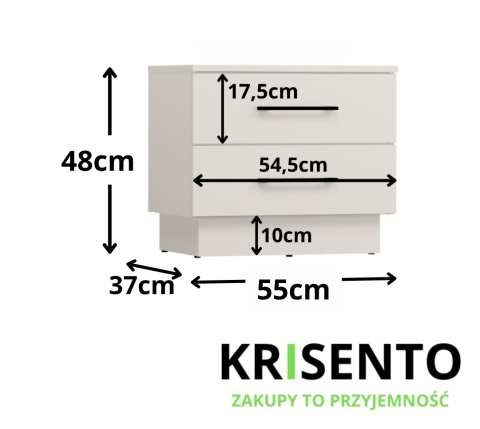 Szafka nocna beż SN-317-KASZ