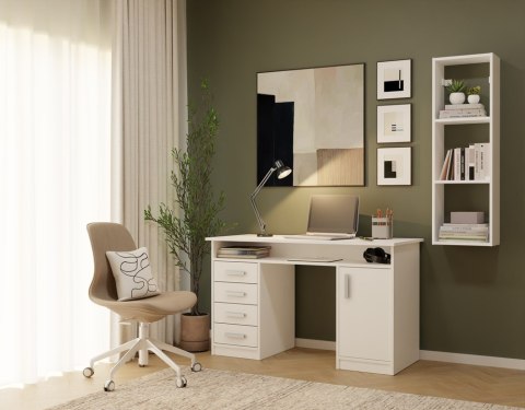 Regał ścienny POL-1107-BIEL-MAT