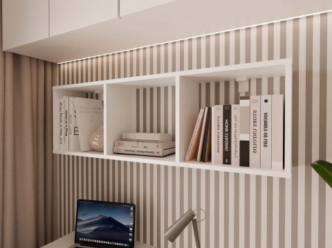 Regał ścienny POL-1107-BIEL-MAT