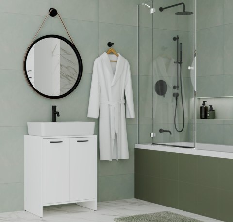 Szafka pod umywalkę nablatową 60 stojąca LAZ-1332-BIEL-MAT