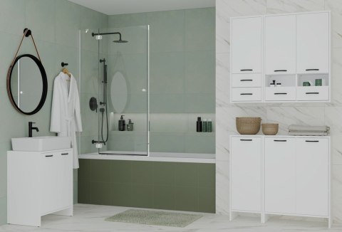 Szafka łazienkowa wisząca biała LAZ-1334-BIEL-MAT